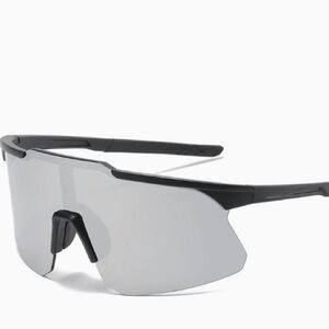 Sleek Black and Silver Sunglasses